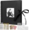 KLKIT DIY Photo Album 60 Pages Photo Book, Black