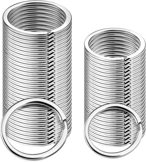 Sopito Key Rings 100 Pieces 25mm and 28mm Key