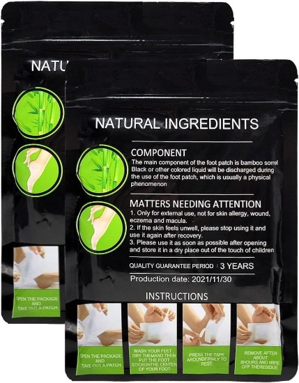 BISALUO Deep Cleansing Foot Pads, Pack of 20
