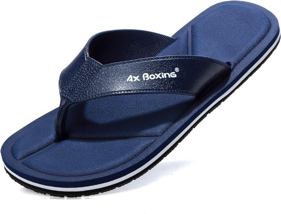 AX BOXING Mens Toe Separator Summer Sandals, Blue