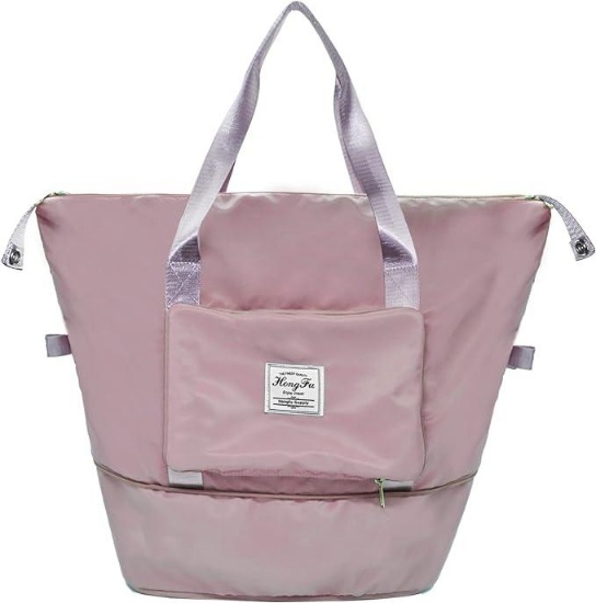 LYLIDIA Foldable Travel Bag Large Capacity, Pink