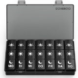 DOHIMGIO Pill Box 7 Days 3 Compartments Pill Box