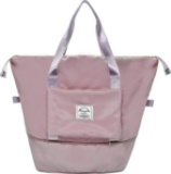 LYLIDIA Foldable Travel Bag Large Capacity, Pink