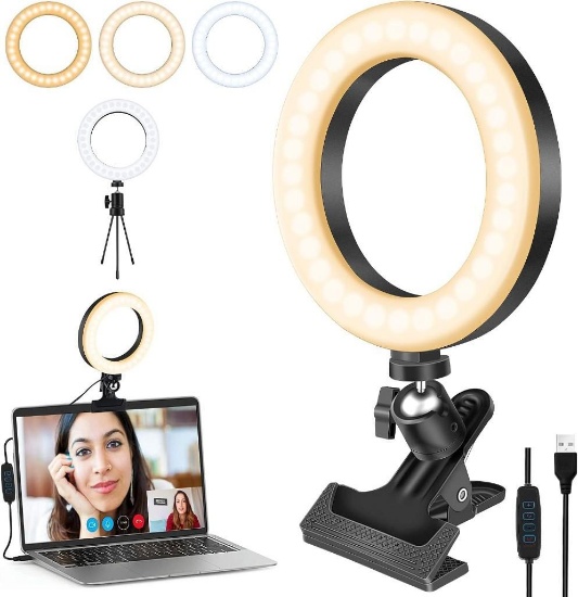 Selfie Ring Light for Laptop- Xruison 6"Ringlight