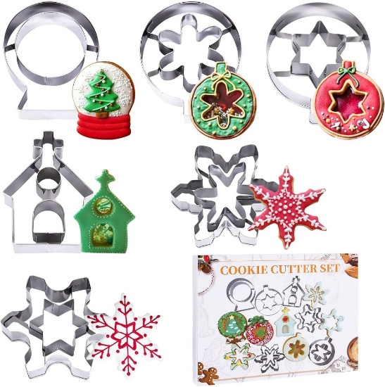 FORMIZON Christmas Cookie Cutters Set, 6Pcs