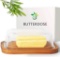 Theo&Cleo Glass and Bamboo Butter Dish