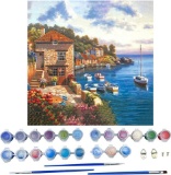 BluVast Paint by Numbers Adults, DIY Oil Painting