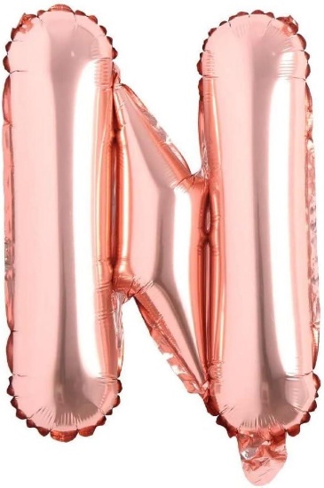 M2xcec 16" Foil Alphabet Balloon N in Pink