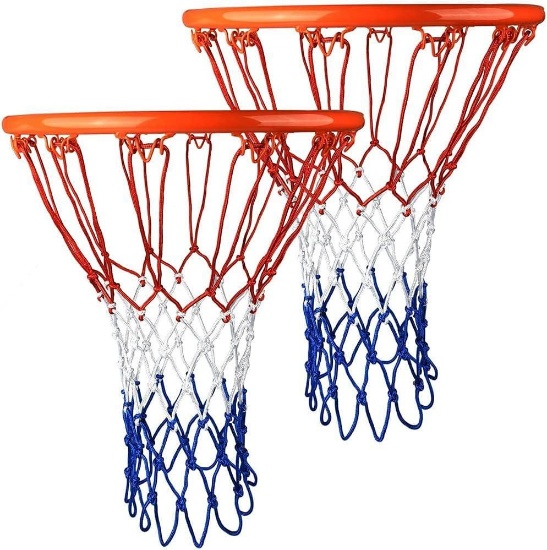 Miss-shop Nylon Basketball Net, Pack of 2