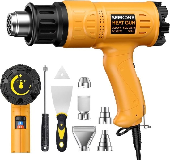 SEEKONE Hot Air Gun Kit 2000 W (60 ...C - 600 ...C)