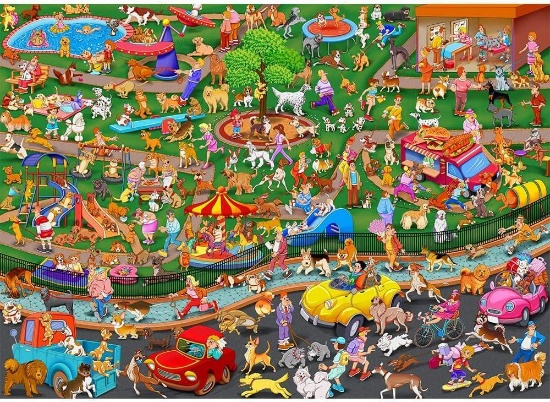 Bowtus...Puzzle -1000 Pcs...Malpuzzle for Children