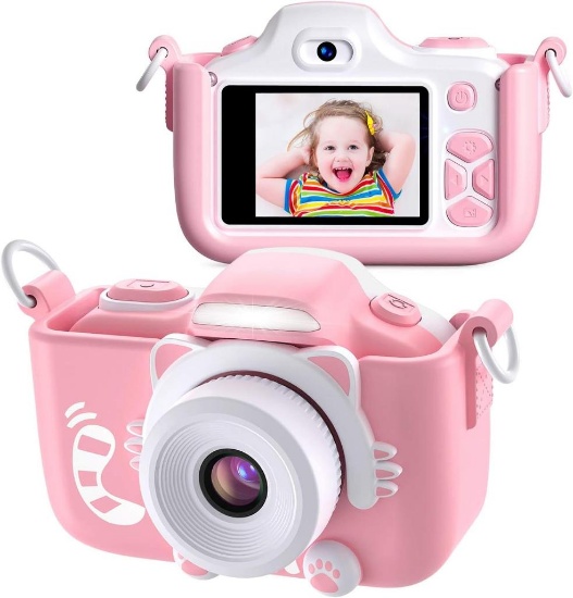 Kriogor AT015 Children's Digital Camera, Pink