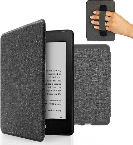 Mygadget for Amazon Kindle Paperwhite 10th generation (2018 to 2020 - 6 inches) with hand loop