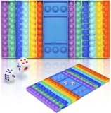 XXL POP GAME Fidget Toy, Rainbow Chess Board Toys