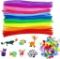 Pipe Cleaner, Colourful Mini Pompoms