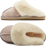 KuaiLu Womens Cozy Memory Foam Slippers, Ladies Plaid House Slippers, Size 37
