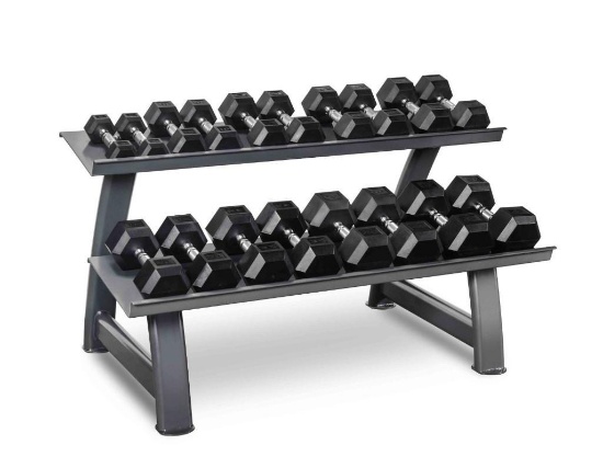 Titanium Strength 2 Tier Hex Dumbbells, 5-45 lb set $1200 MSRP