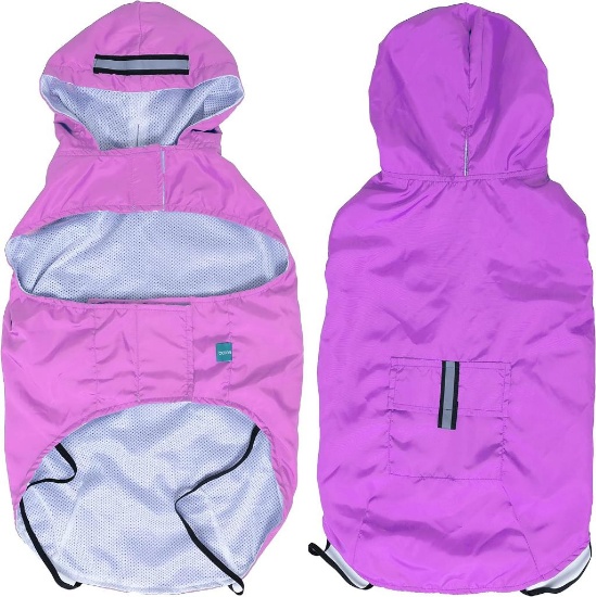 BCASE Pet Dog Raincoat with Hood (3XL, Pink)