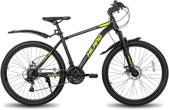 Hiland Mountain Bike 26" Bicycle Black and Yellow (Local Pickup/Freight Shipping only)