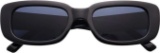FOURCHEN Rectangle Sunglasses for Women Men Retro