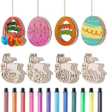 LIHAO 32 pcs Easter Decorations Hanging Ornaments
