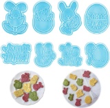 XiXiRan Cookie Cutters Set with Ejector (8 Pcs)