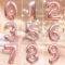 MAXEE Rose Gold Balloon 16Inch Birthday Balloon 0