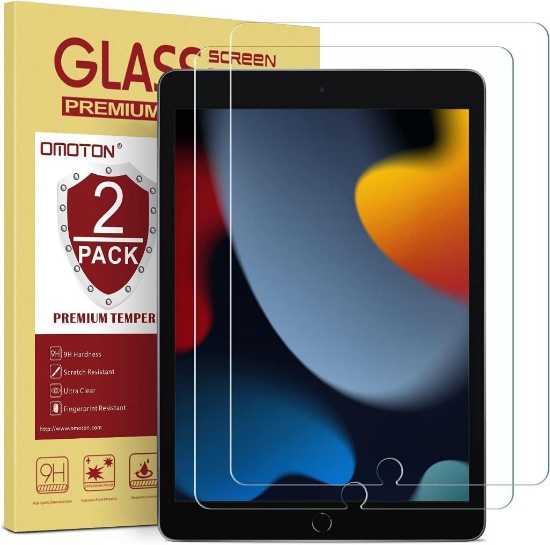 Omoton 2 Pack Protective Film for New iPad 10.2"