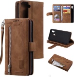 UEEBAI Mobile Protective Flip Wallet Case - Brown