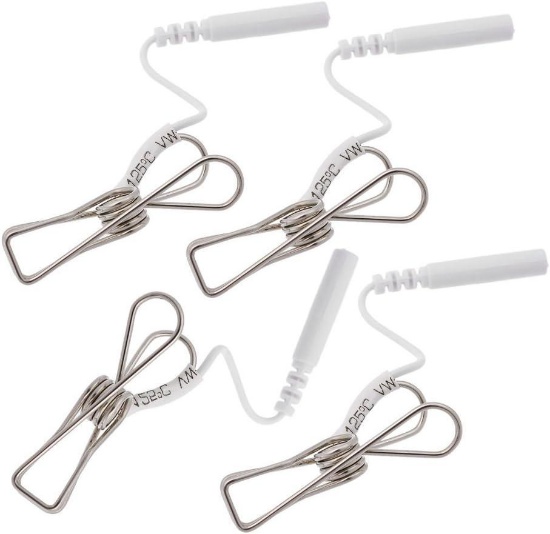 Anself 4 Pieces Stainless Steel Nipple Clamp