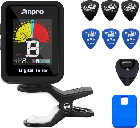 Anpro Guitar Tuner and Guitar Picks Kit