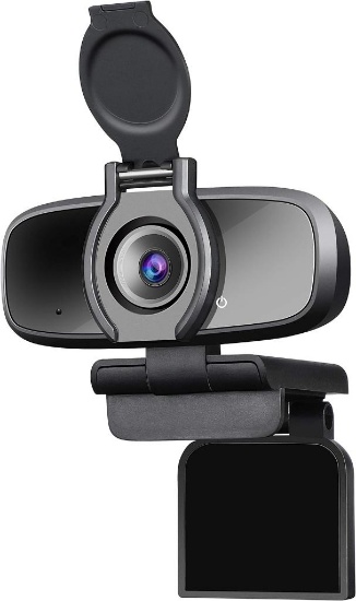 DERICAM Webcam with Microphone, 1080P HD