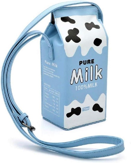 Oceanis Girls Handbag Leather Milk Bag, Blue