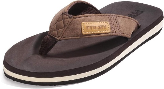 Fitory Men's Flip Flops, Toe Separator, Surfing