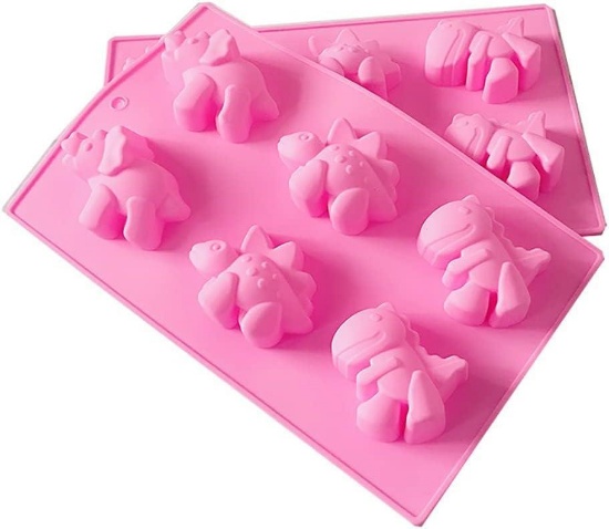 Babarella Silicone Baking Moulds Set of 2 Dino