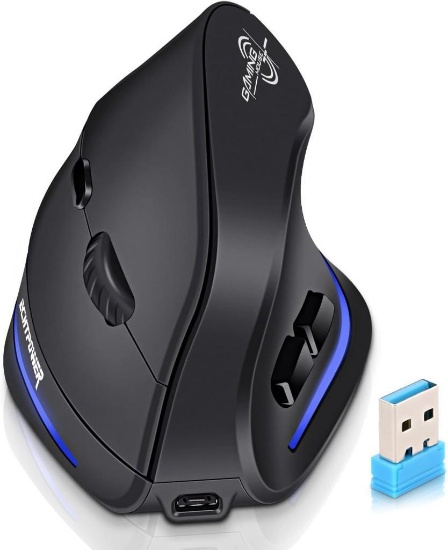 ECHTPower 2.4G Wireless Vertical Ergonomic Mouse