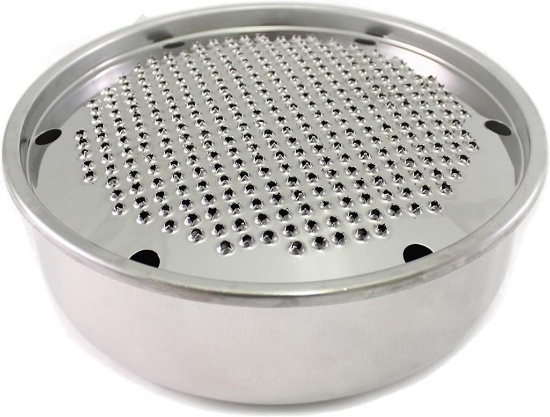 Bari Round Stainless Steel Cheese Grater