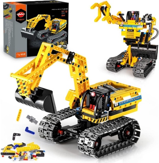 VATOS Technic Digger Excavator Sets & Robot 2 in1
