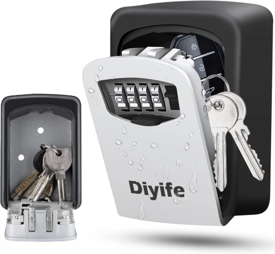 Diyife Key Lock Box, [Wall Mounted] Large Lock Box