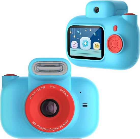 PTHTECHUS Kids Digital Camera, Dual Lens