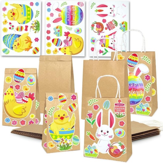 6 Treat Bags with Handles + 6 Goodie Gift Bags