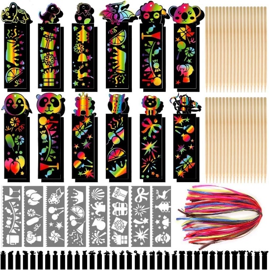 Pack Of 80 Children's Bookmarks Diy Gift Tags