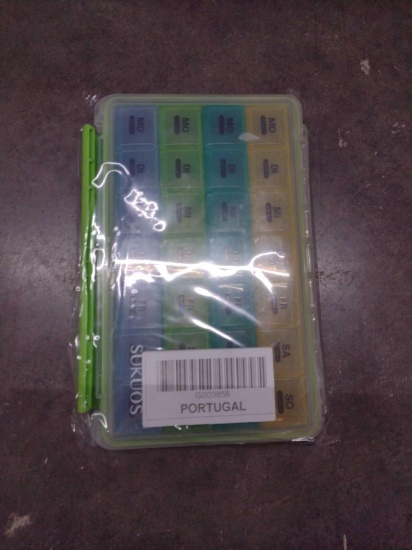 Pill Medicine Organizer Reminder Storage Box