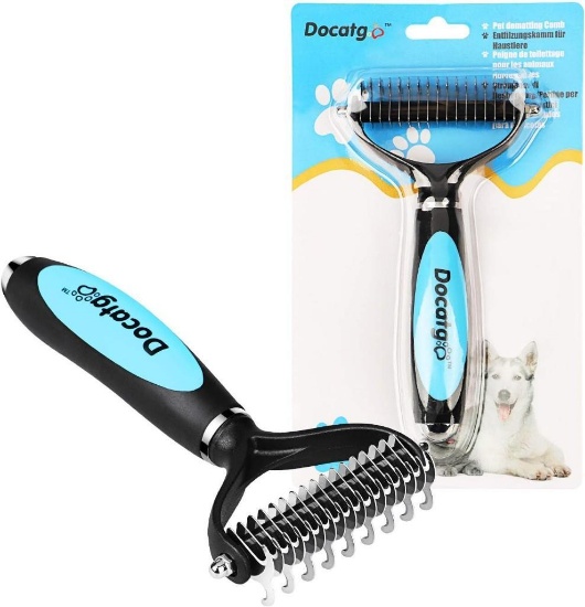 Docatgo Dog Cat Brush, Grooming Dematting Rakes