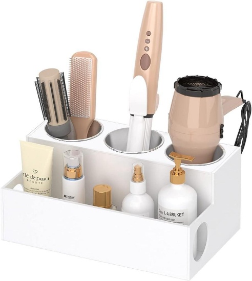 NIUBEE Acrylic Hair Styling Tool Organizer and Holder - Bathroom Countertop Storage, $36.99 MSRP