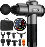 TOLOCO Massage Gun, Deep Tissue Back Massager for Athletes with 10 Massage Heads, $59.99 MSRP