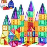PLUMIA Magnets for Kids STEM Learning Toys 3D Building Magnetic Blocks Construction Toy, $24.99 MSRP
