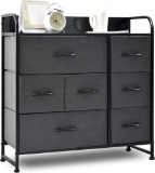 Drawer Dresser Organizer with 7 Drawers, Fabric Dresser Storage Tower, $59.98 MSRP