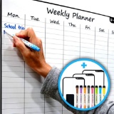 Large Dry-Erase Magnetic Weekly Calendar 13.5