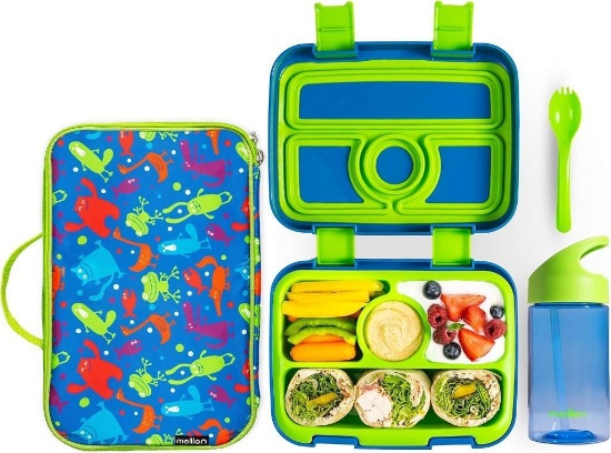 Meillen Kids Bento Lunch Box, Insulated Cooler Bag & Water Bottle, $29.99 MSRP